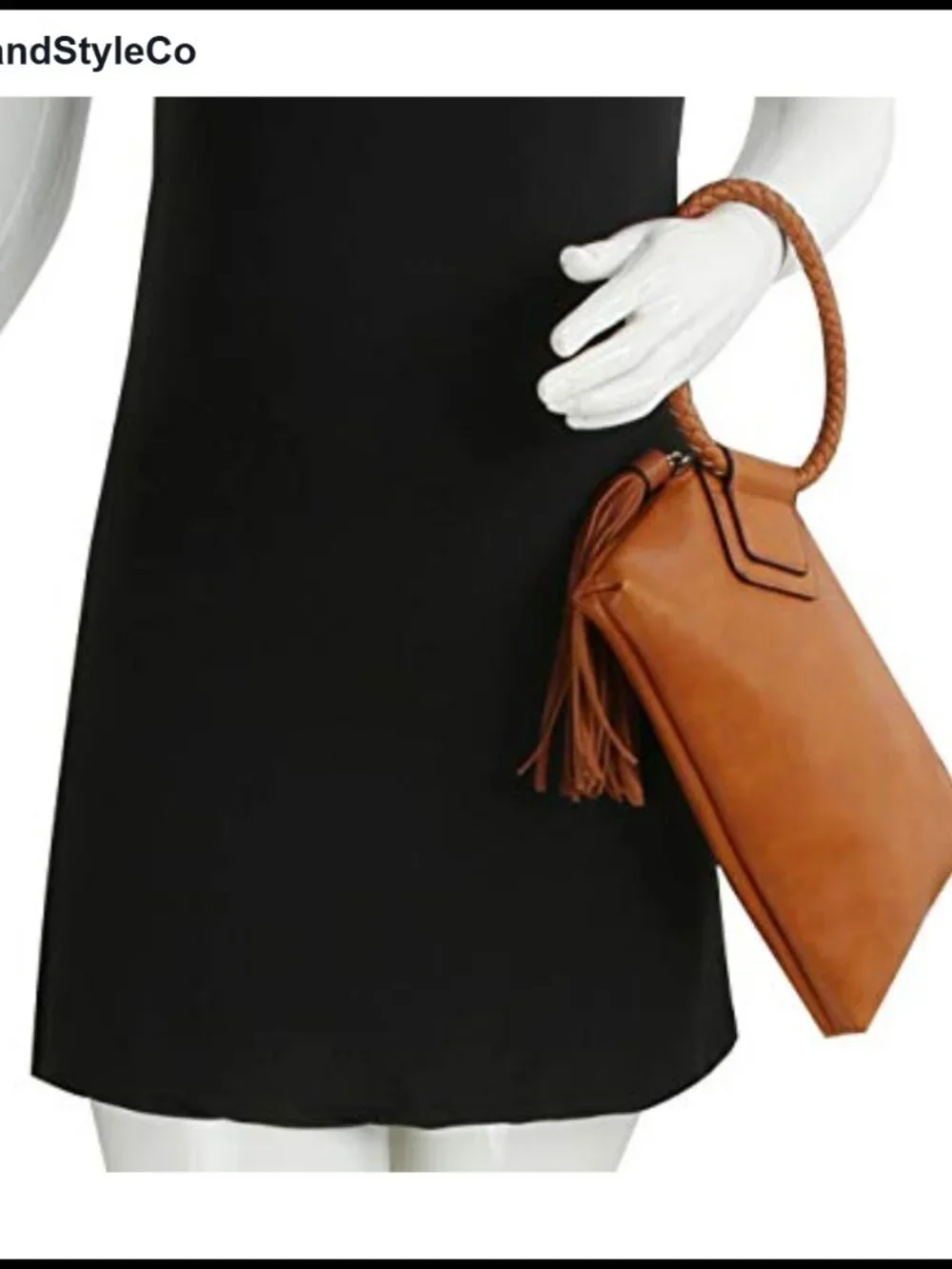 Vegan Faux Leather Wristlet Clutch Evening Bag Women's Hand Strap Wallet